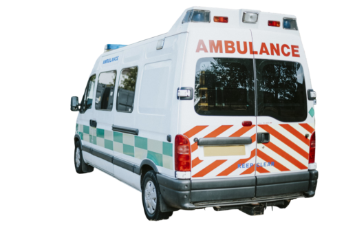 british-ambulance-parked-parking-lot-without-back